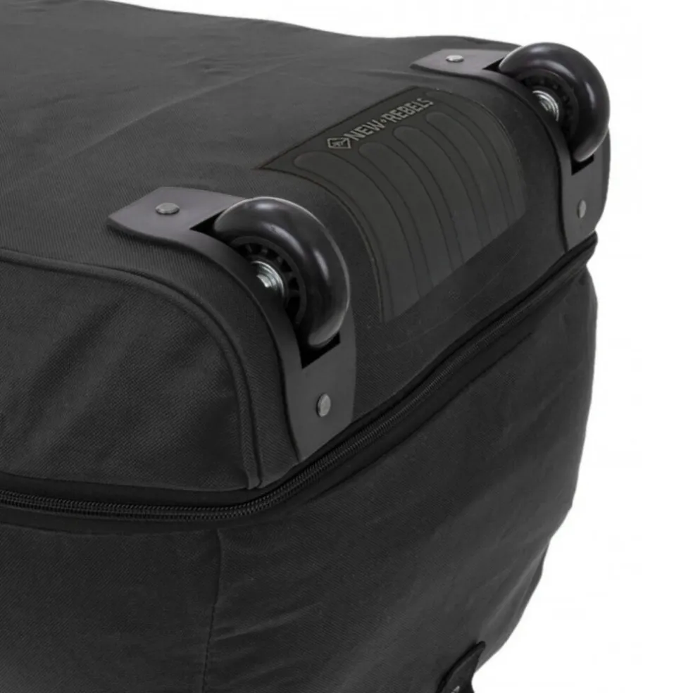Airmont Newark Zwart 110L Rollable Trolley Weekendtas Waterafstotend