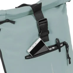 New Rebels Mart New York Zacht Blauw 21L Rugtas Rolltop Waterafstotend Laptop 15.6