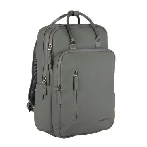 New Rebels William Milwaukee Antraciet 18L Rugzak Waterafstotend Laptop 15.6"